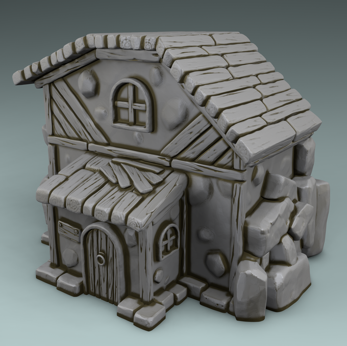 Stylized Magic World - House 1 (Digital file)