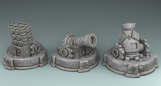 Stylized Magic World  - Stretching Goals - Guns (Digital file)